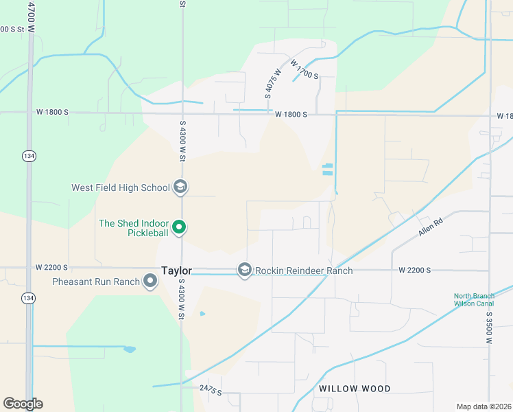 map of restaurants, bars, coffee shops, grocery stores, and more near 4107 West 2025 South in MS CITY