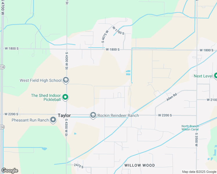 map of restaurants, bars, coffee shops, grocery stores, and more near 4043 West 2025 South in Ogden