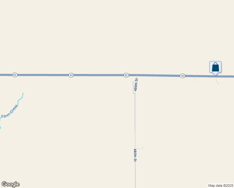 map of restaurants, bars, coffee shops, grocery stores, and more near 14966 480th Street in Griswold