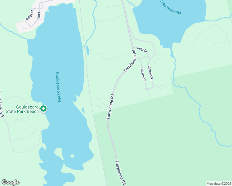 map of restaurants, bars, coffee shops, grocery stores, and more near 1075 Tobyhanna Road in Gouldsboro