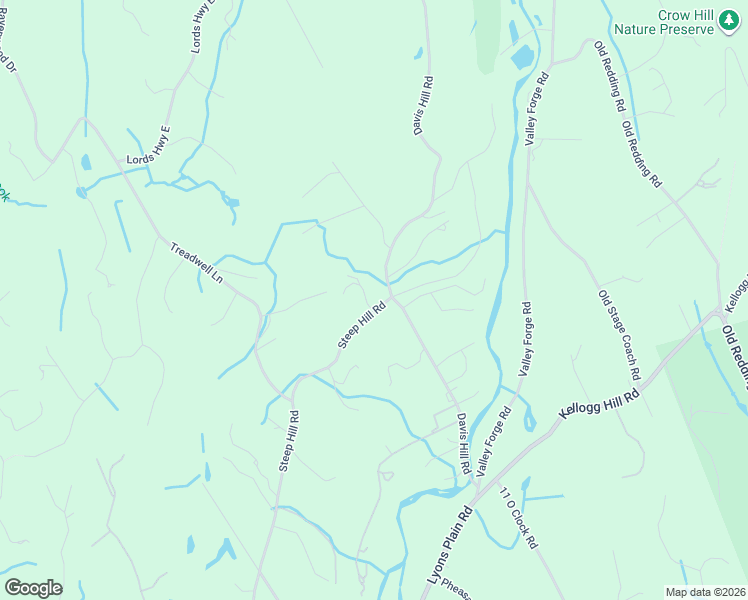 map of restaurants, bars, coffee shops, grocery stores, and more near 206 Steep Hill Road in Weston