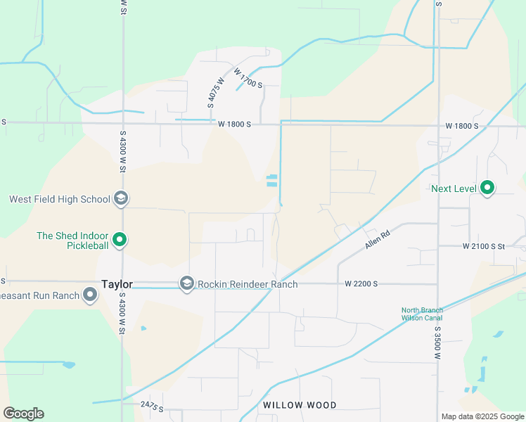 map of restaurants, bars, coffee shops, grocery stores, and more near 3944 West 2025 South in Ogden