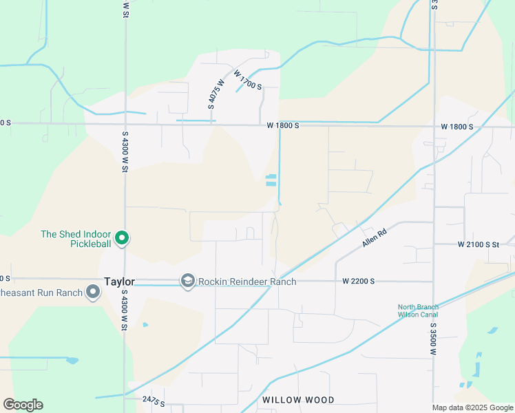 map of restaurants, bars, coffee shops, grocery stores, and more near 3956 West 2025 South in Ogden