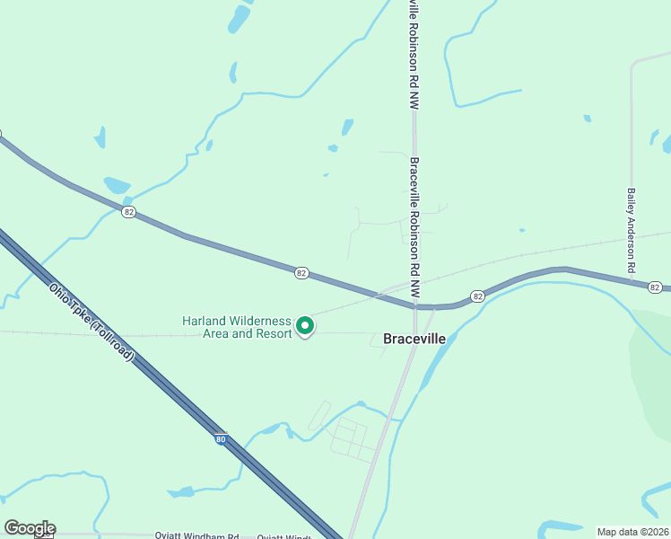 map of restaurants, bars, coffee shops, grocery stores, and more near 4480 Ohio 82 in Newton Falls