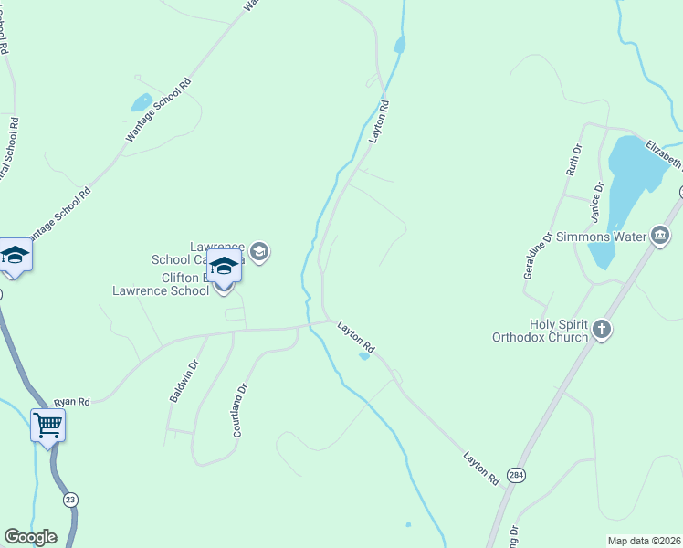 map of restaurants, bars, coffee shops, grocery stores, and more near 69 Layton Road in Wantage