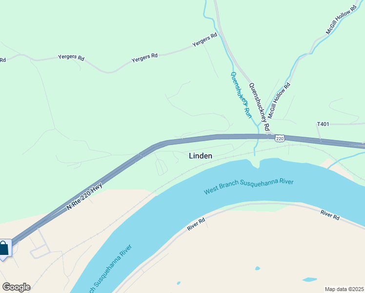 map of restaurants, bars, coffee shops, grocery stores, and more near 5248-5298 U.S. 220 in Lycoming