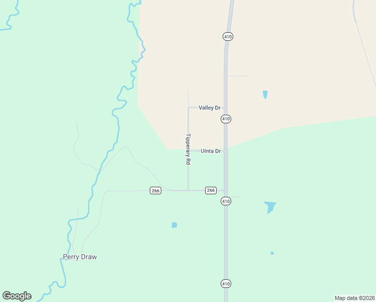 map of restaurants, bars, coffee shops, grocery stores, and more near Tipperary Road in Uinta County