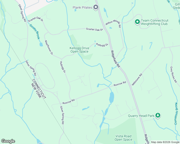 map of restaurants, bars, coffee shops, grocery stores, and more near 78 Ruscoe Road in Wilton