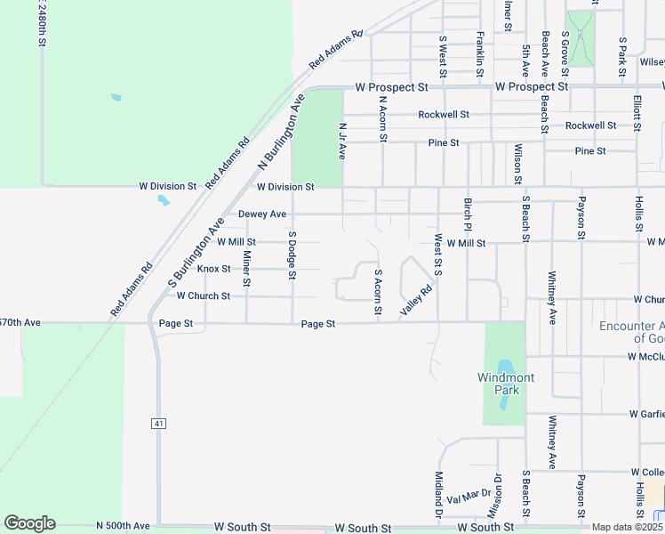 map of restaurants, bars, coffee shops, grocery stores, and more near 900 Westgate Drive in Kewanee