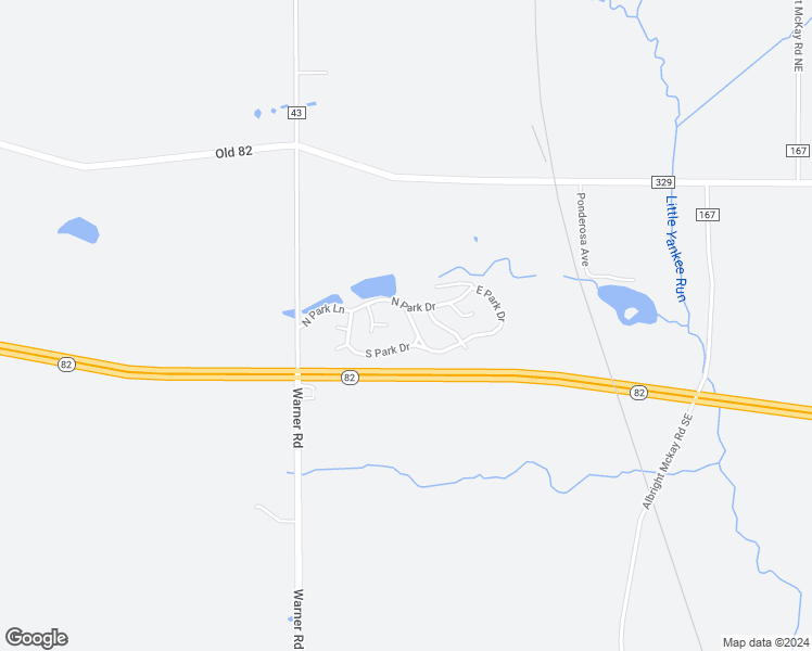 map of restaurants, bars, coffee shops, grocery stores, and more near 479 Warner Road Southeast in Trumbull County