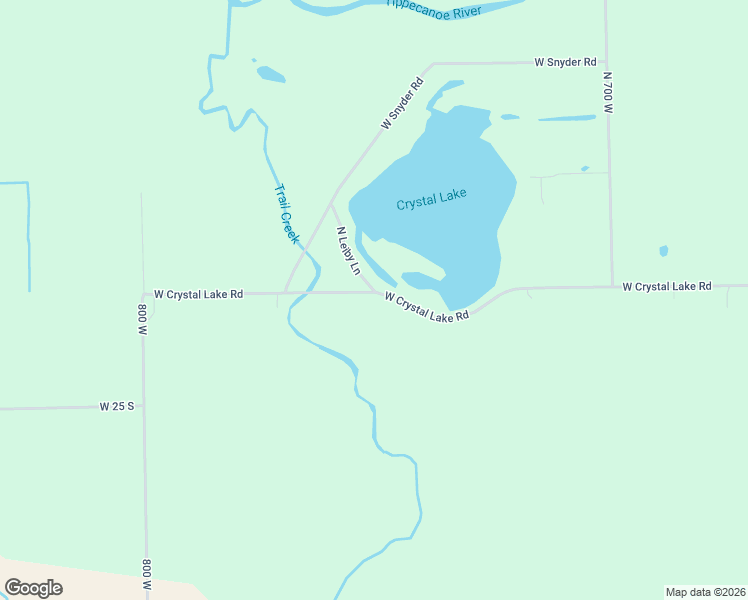 map of restaurants, bars, coffee shops, grocery stores, and more near 7531 West Crystal Lake Road in Warsaw