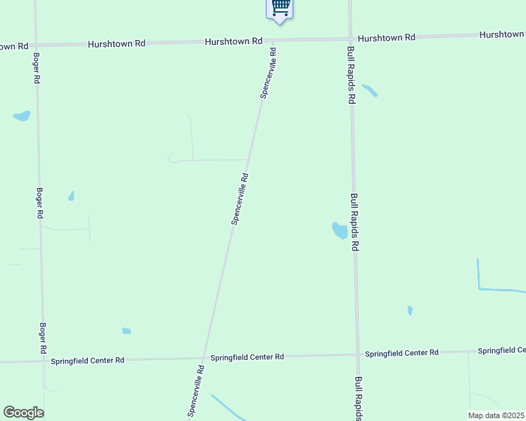 map of restaurants, bars, coffee shops, grocery stores, and more near 15634 Spencerville Rd in Grabill