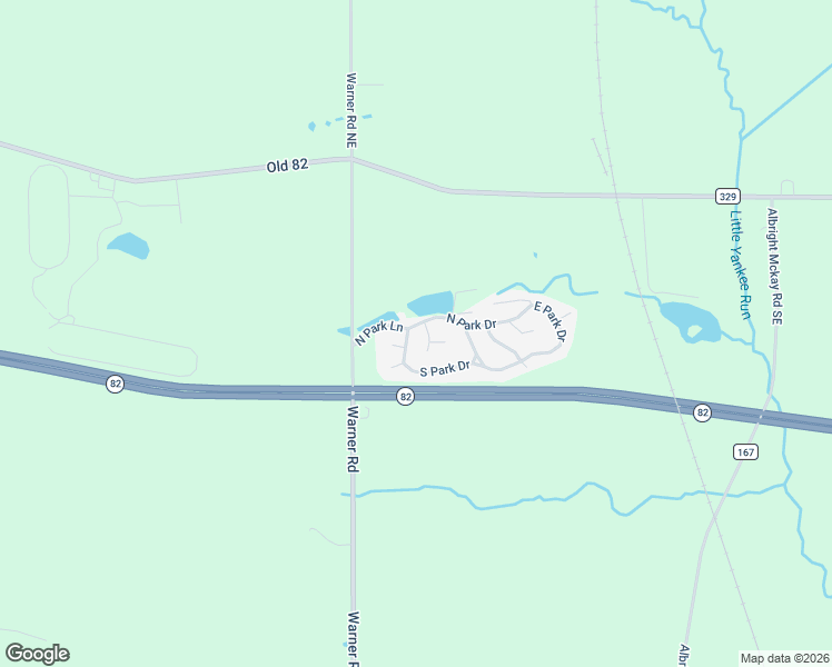 map of restaurants, bars, coffee shops, grocery stores, and more near 1273 North Park Drive in Trumbull County