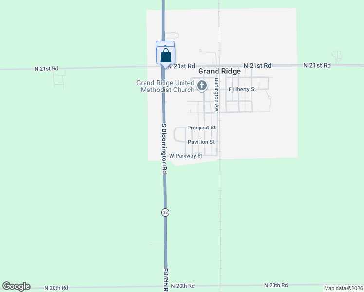 map of restaurants, bars, coffee shops, grocery stores, and more near 220 Finley Circle in Grand Ridge