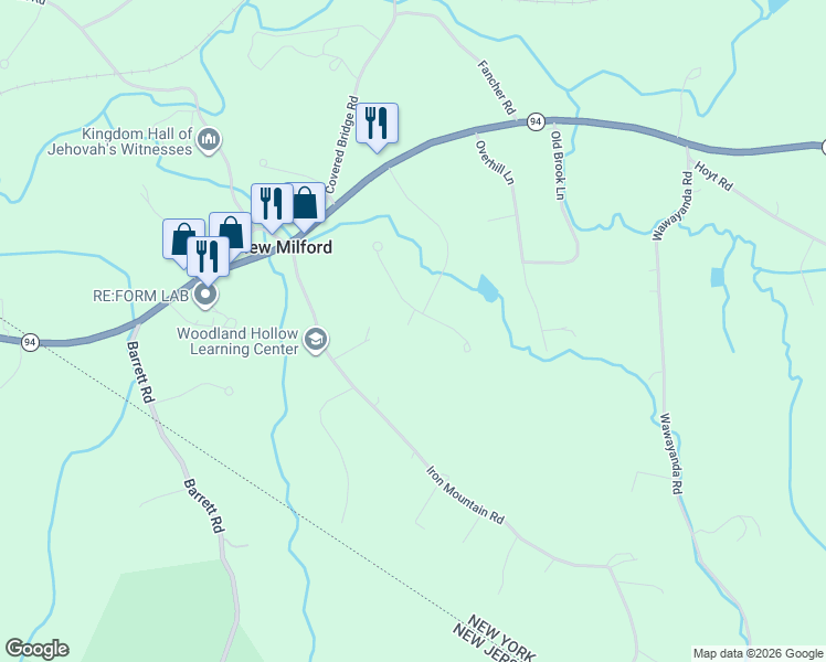 map of restaurants, bars, coffee shops, grocery stores, and more near 30 Somerset Lane in Warwick