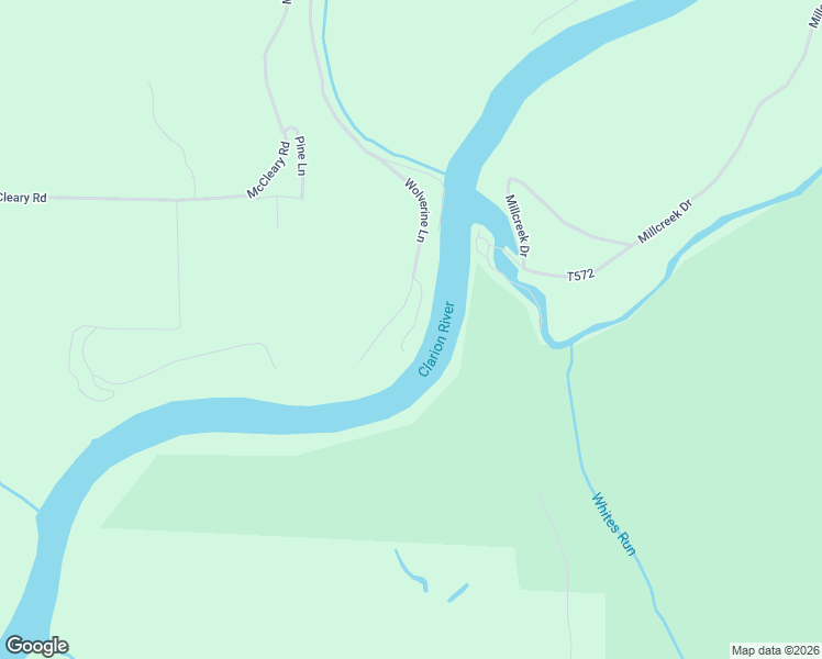 map of restaurants, bars, coffee shops, grocery stores, and more near 2-198 Eagles Nest Lane in Clarion