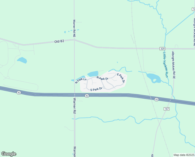 map of restaurants, bars, coffee shops, grocery stores, and more near 479 Warner Road Southeast in Trumbull County