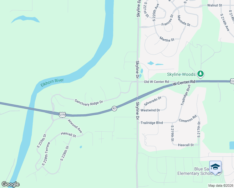 map of restaurants, bars, coffee shops, grocery stores, and more near in Elkhorn