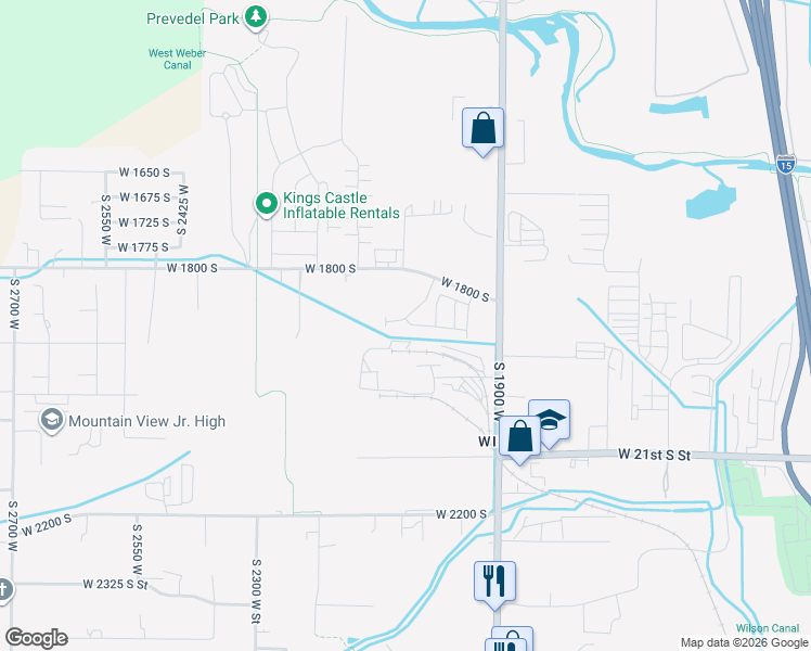 map of restaurants, bars, coffee shops, grocery stores, and more near 1890 South Courtney Way in West Haven