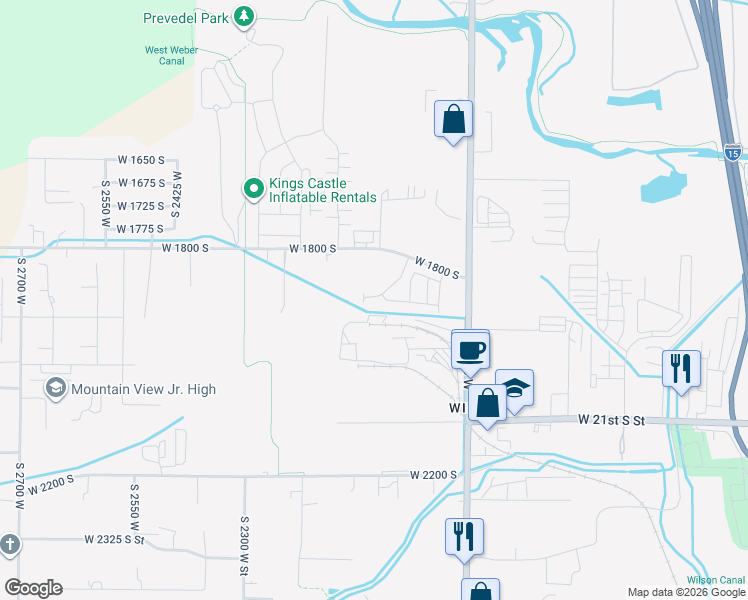 map of restaurants, bars, coffee shops, grocery stores, and more near 1890 South Courtney Way in West Haven