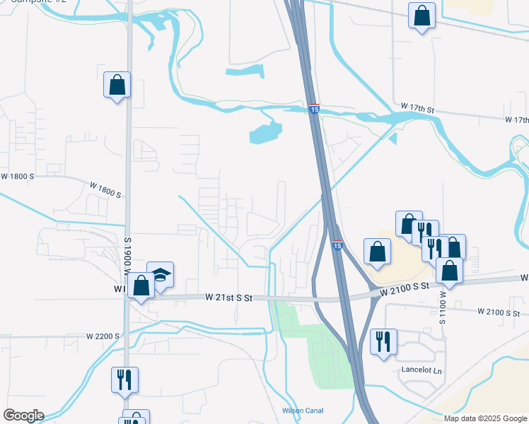 map of restaurants, bars, coffee shops, grocery stores, and more near 1575 West Riverwalk Drive in West Haven