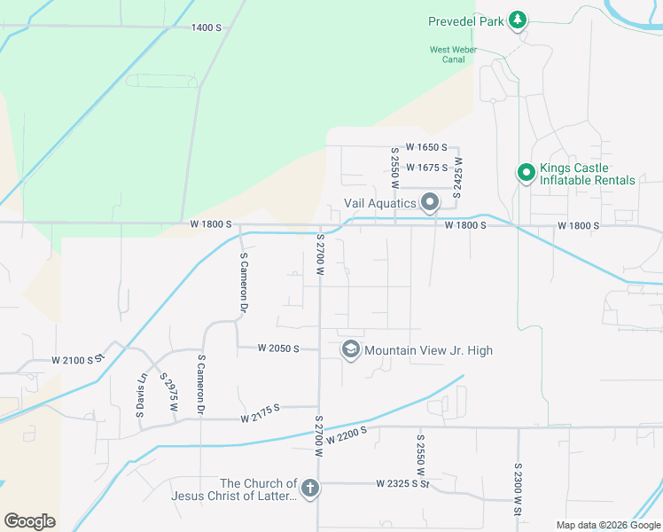 map of restaurants, bars, coffee shops, grocery stores, and more near 2669 West 1825 South in West Haven