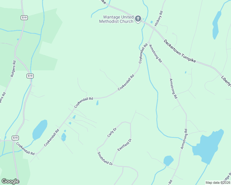 map of restaurants, bars, coffee shops, grocery stores, and more near 62 Coykendall Road in Wantage