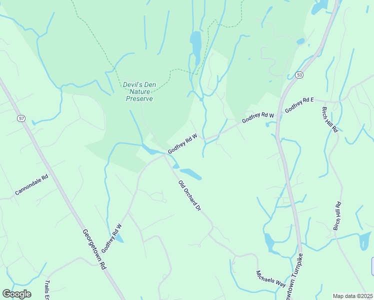 map of restaurants, bars, coffee shops, grocery stores, and more near 67 Godfrey Road West in Weston