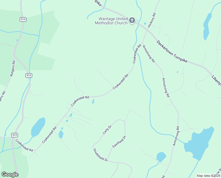 map of restaurants, bars, coffee shops, grocery stores, and more near 62 Coykendall Road in Wantage