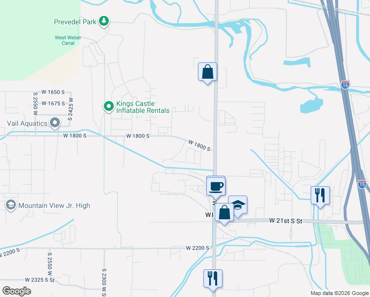 map of restaurants, bars, coffee shops, grocery stores, and more near 1820 South Courtney Way in West Haven