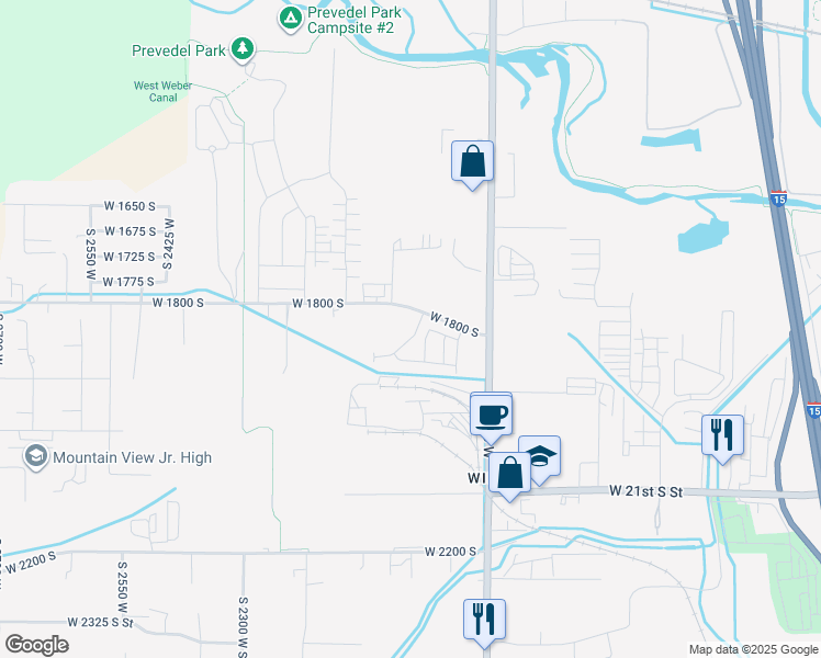 map of restaurants, bars, coffee shops, grocery stores, and more near 1825 South Courtney Way in West Haven