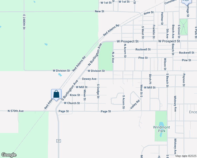 map of restaurants, bars, coffee shops, grocery stores, and more near 999 Dewey Ave in Kewanee