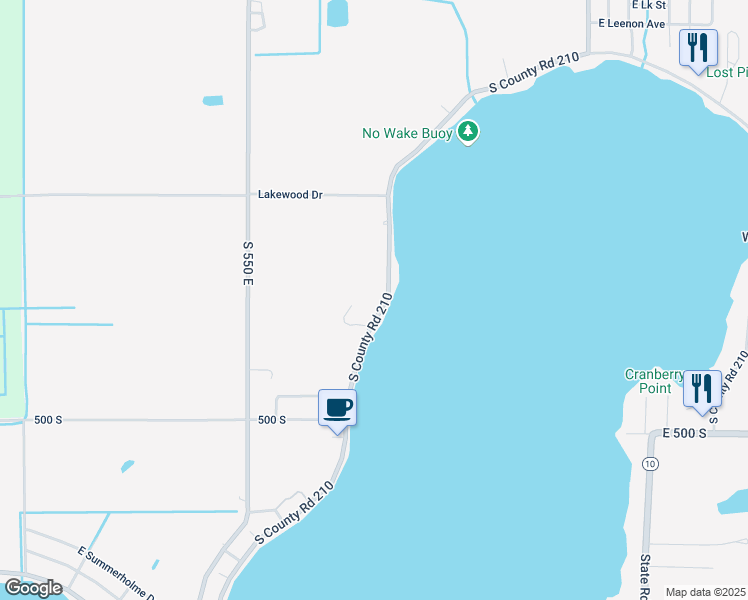 map of restaurants, bars, coffee shops, grocery stores, and more near 4108-4114 South County Road 210 in Knox