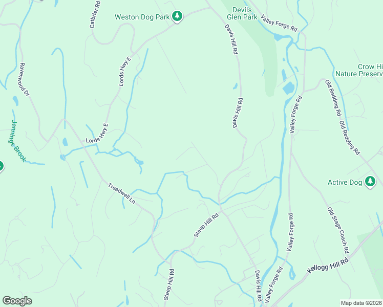 map of restaurants, bars, coffee shops, grocery stores, and more near 26 Hill Farm Road in Weston