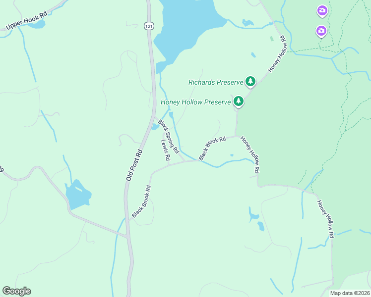 map of restaurants, bars, coffee shops, grocery stores, and more near 112 Black Brook Road in Pound Ridge