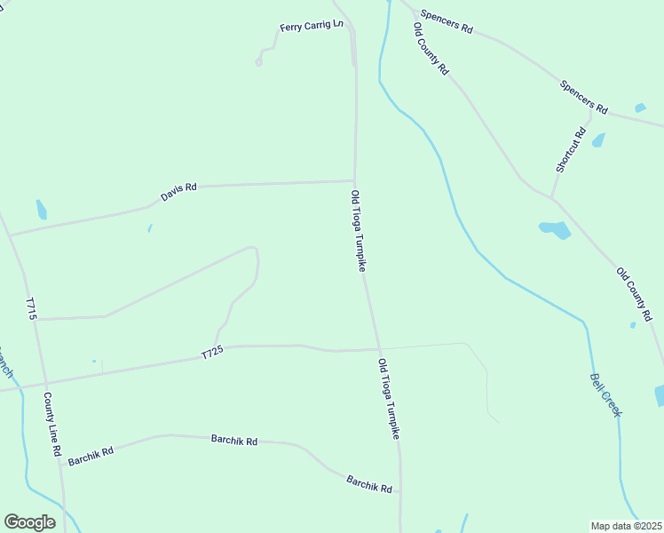 map of restaurants, bars, coffee shops, grocery stores, and more near 791 Old Tioga Turnpike in Benton
