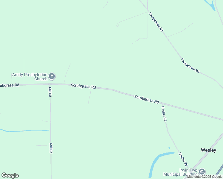 map of restaurants, bars, coffee shops, grocery stores, and more near Scrubgrass Road in Kennerdell