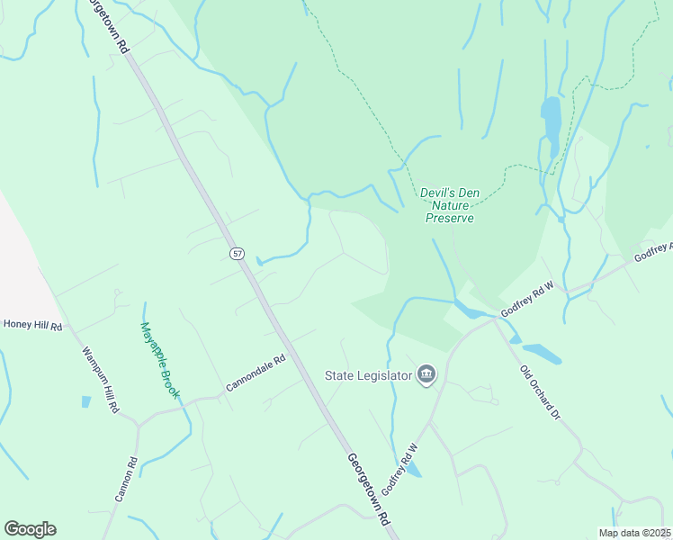 map of restaurants, bars, coffee shops, grocery stores, and more near 19 Merry Lane in Weston