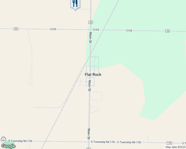 map of restaurants, bars, coffee shops, grocery stores, and more near in Flat Rock