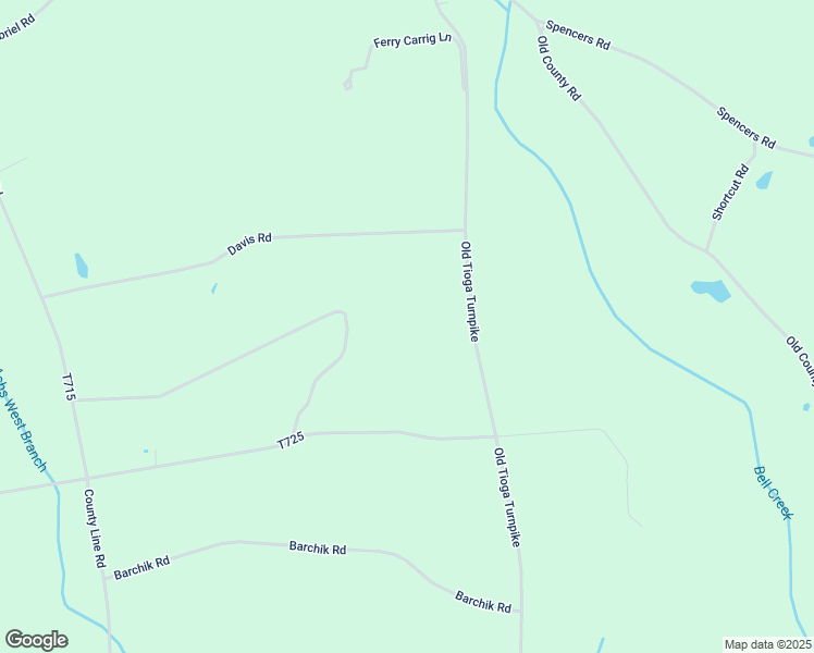 map of restaurants, bars, coffee shops, grocery stores, and more near 791 Old Tioga Turnpike in Benton