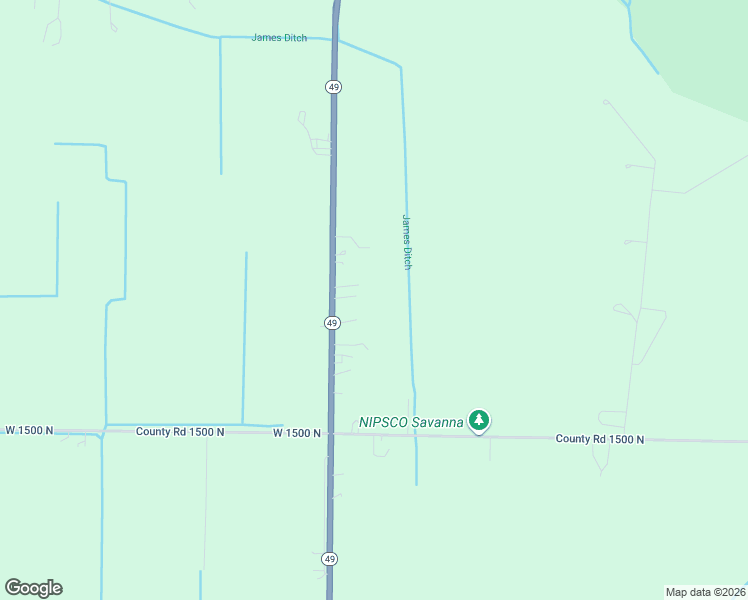 map of restaurants, bars, coffee shops, grocery stores, and more near 15285 Highway 49 in Wheatfield