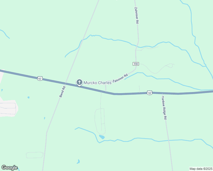 map of restaurants, bars, coffee shops, grocery stores, and more near 7 Zahniser Road in Mercer