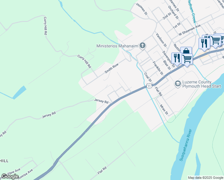 map of restaurants, bars, coffee shops, grocery stores, and more near 6 Bradley St in Plymouth