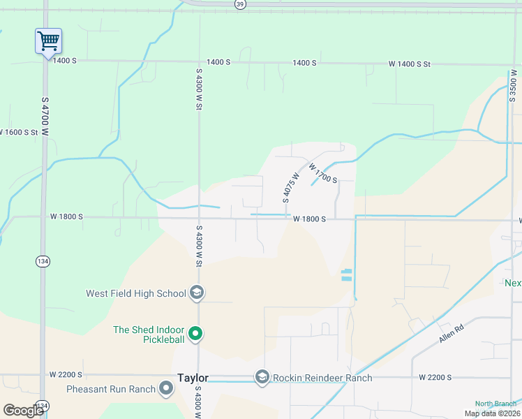 map of restaurants, bars, coffee shops, grocery stores, and more near 3825 West 1775 South in West Haven