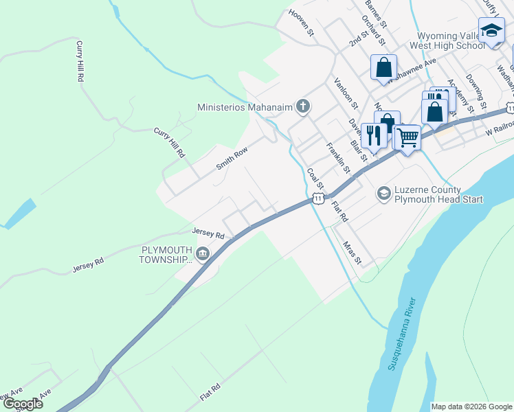 map of restaurants, bars, coffee shops, grocery stores, and more near 835 W Main St in Plymouth