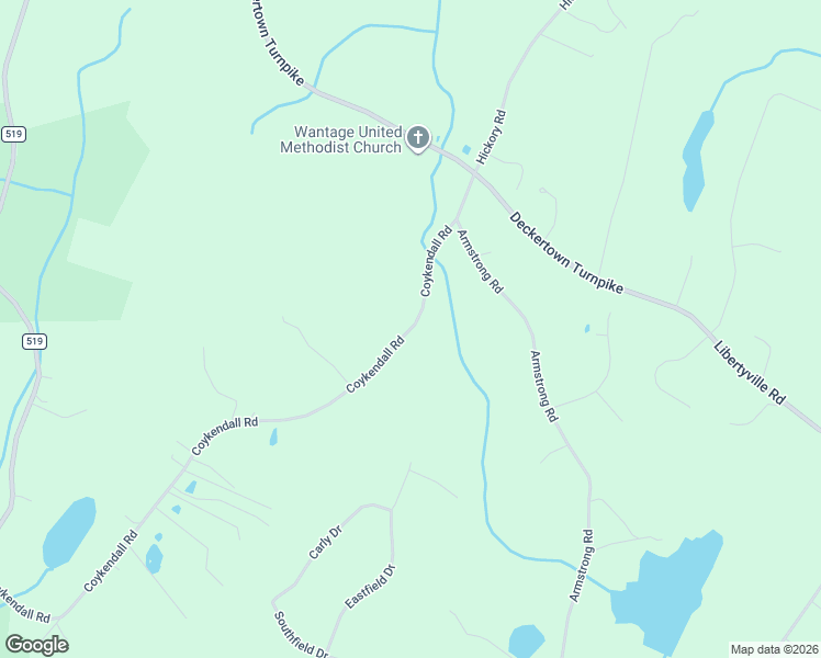 map of restaurants, bars, coffee shops, grocery stores, and more near 41 Coykendall Road in Wantage