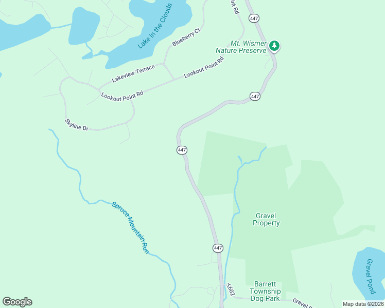 map of restaurants, bars, coffee shops, grocery stores, and more near 404 North Route 447 in Tobyhanna