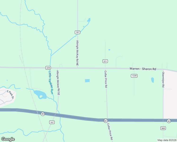 map of restaurants, bars, coffee shops, grocery stores, and more near 6186 Warren - Sharon Road in Trumbull County