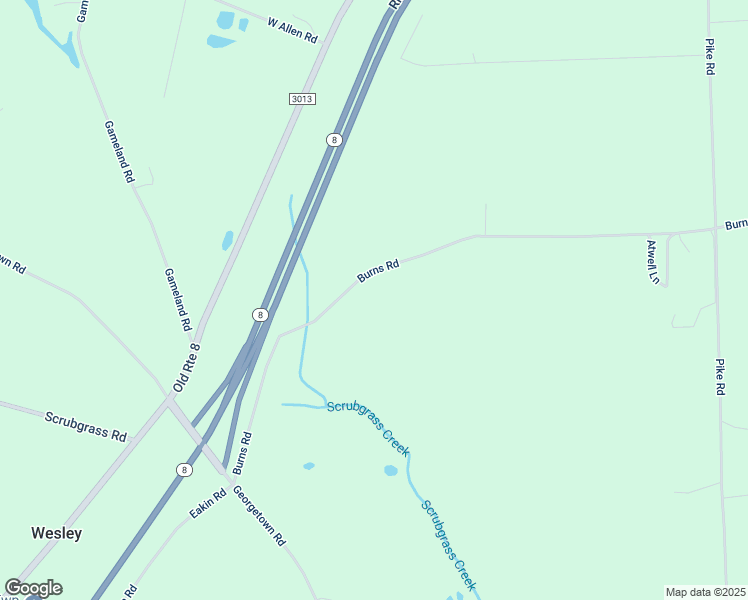 map of restaurants, bars, coffee shops, grocery stores, and more near 330 Burns Road in Kennerdell