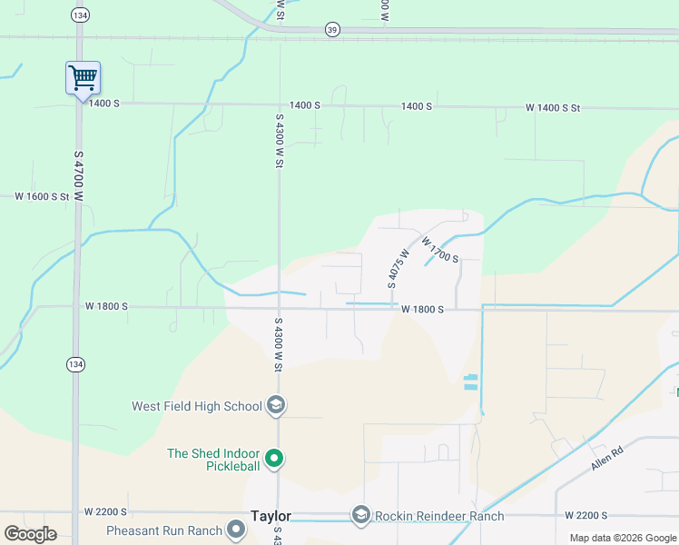 map of restaurants, bars, coffee shops, grocery stores, and more near 4181 West 1725 South in West Haven